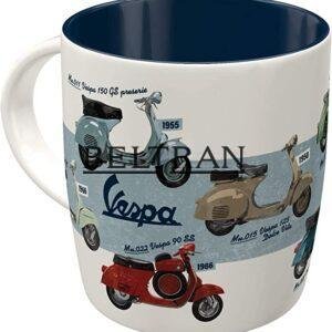 taza vespa model chart